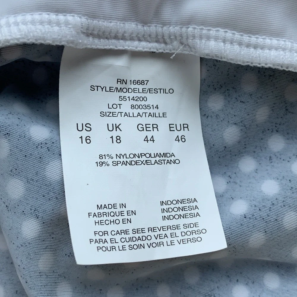 Swim Solution one pierce polka dot swim suit - Picture 4 of 6